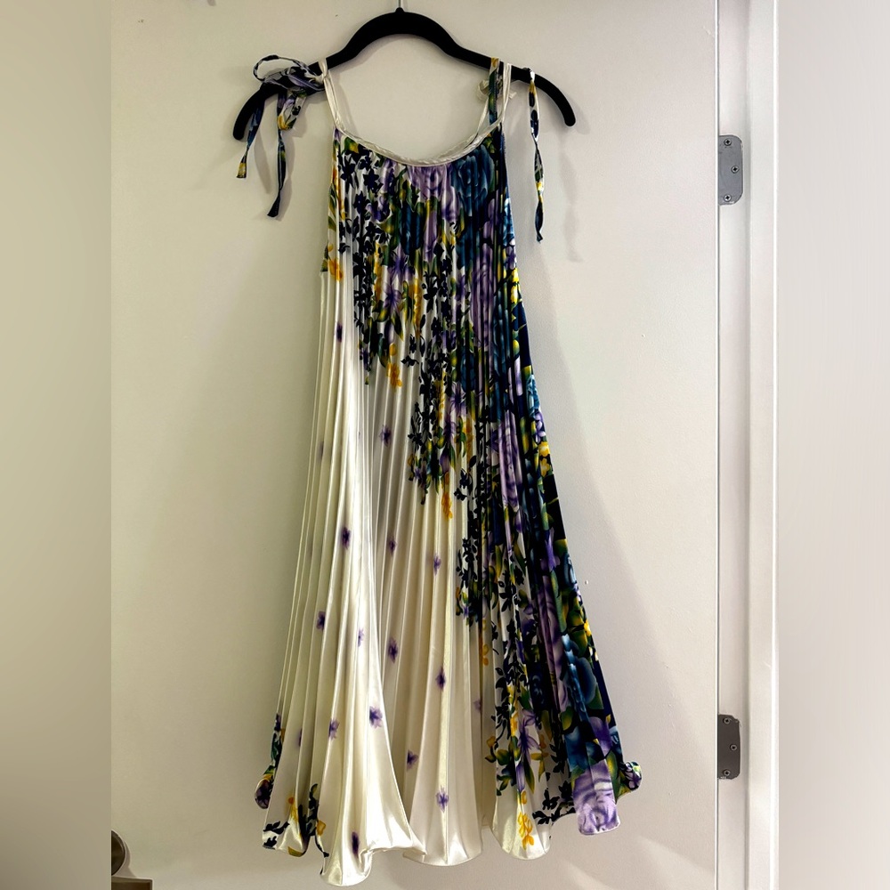 Floral Accordion Mini/Midi Dress